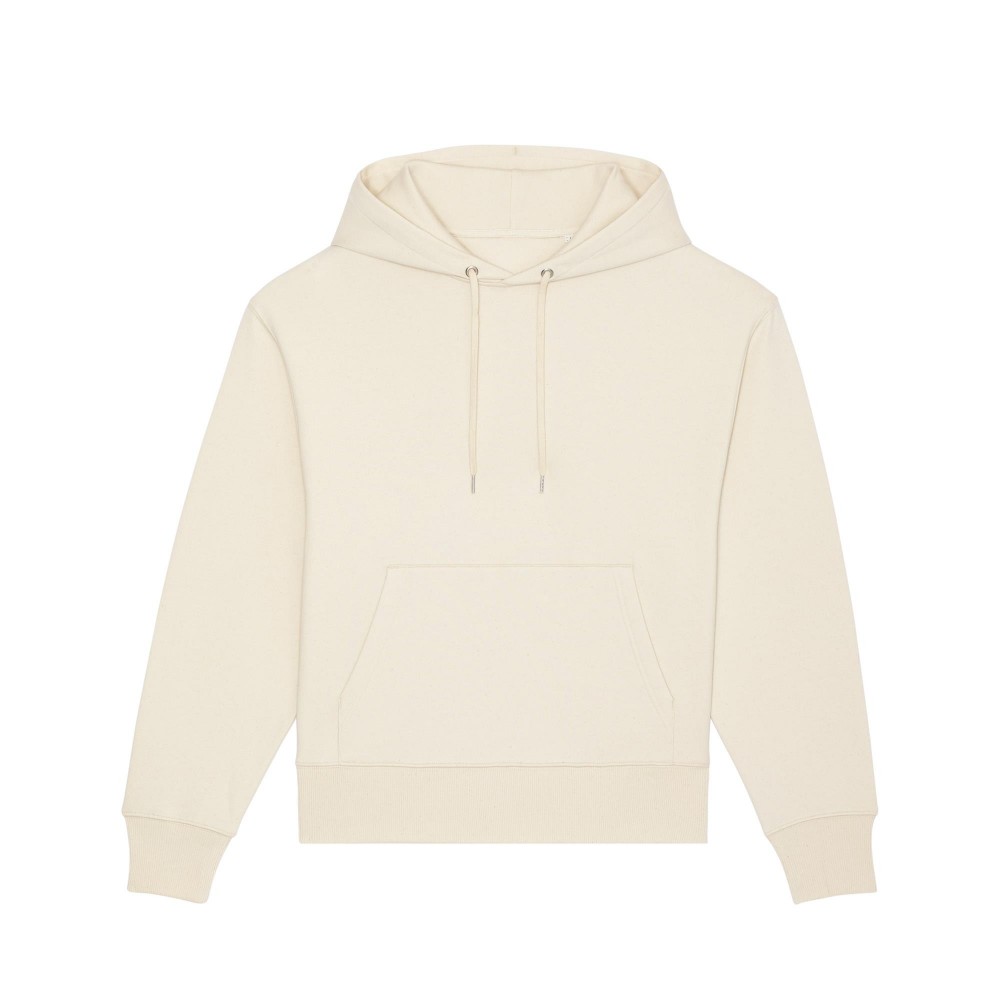 GRUBA BLUZA KRÓTKA Z KAPTUREM UNISEX BEŻOWA