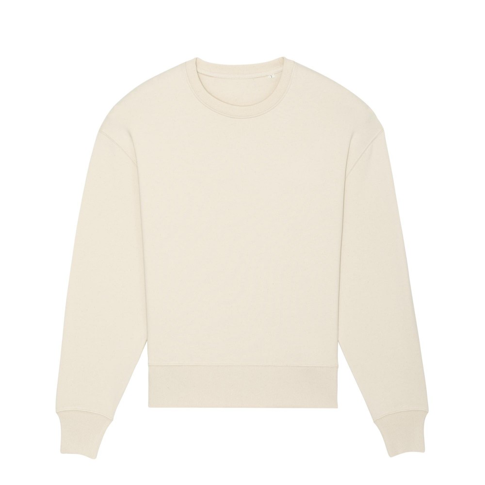 GRUBA LUŹNA KRÓTKA BLUZA UNISEX BEŻOWA