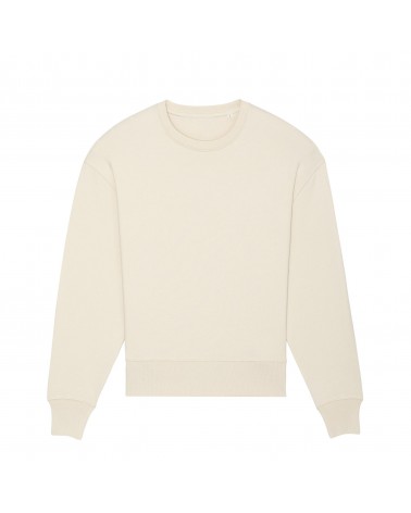 GRUBA LUŹNA KRÓTKA BLUZA UNISEX BEŻOWA