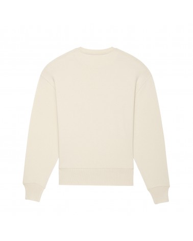 GRUBA LUŹNA KRÓTKA BLUZA UNISEX BEŻOWA