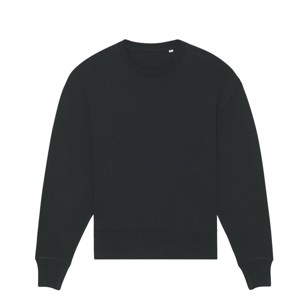 HEAVY HOODIE SHORT UNISEX RELAXED FIT BLACK