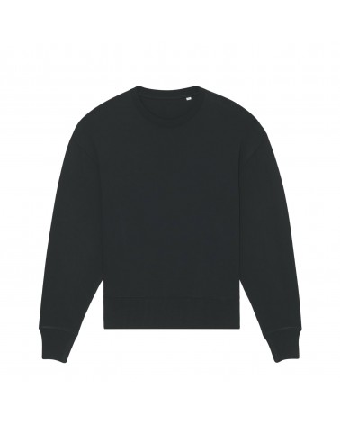 HEAVY HOODIE SHORT UNISEX RELAXED FIT BLACK
