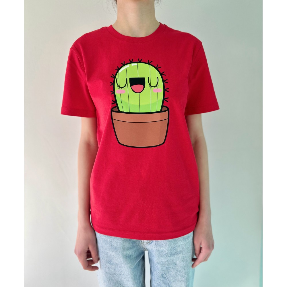 TSHIRT UNISEX CHARLUNA NADRUK KAKTUS