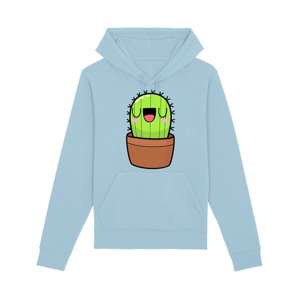 BLUZA Z KAPTUREM UNISEX CHARLUNA NADRUK KAKTUS