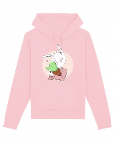 BLUZA Z KAPTUREM UNISEX CHARLUNA NADRUK KRÓLICZEK