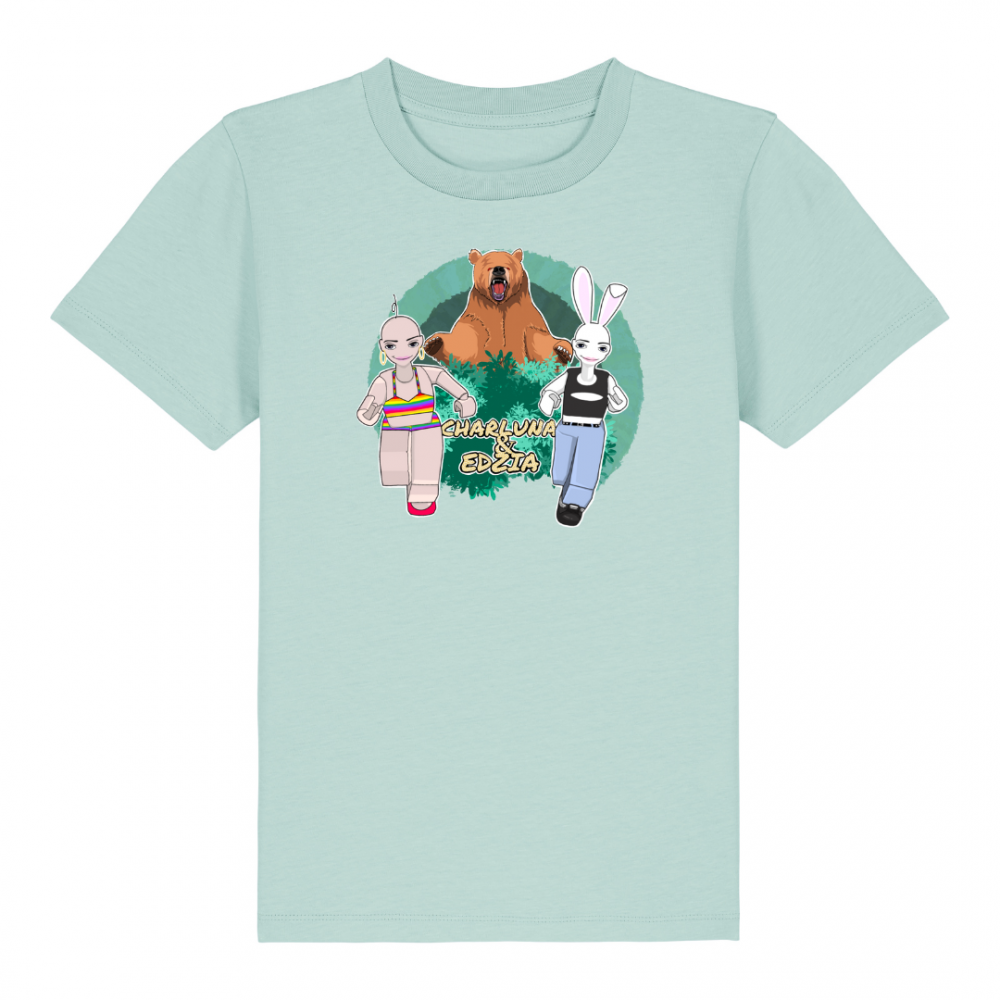 TSHIRT DZIECIĘCY CHARLUNA NADRUK UCIECZKA