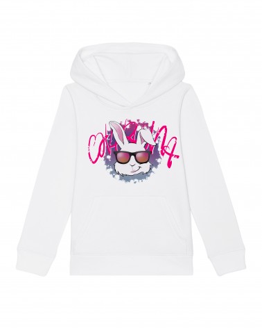 BLUZA Z KAPTUREM DZIECIĘCA CHARLUNA NADRUK SUMMER VIBES