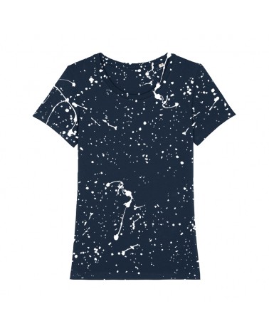 DOPASOWANY TSHIRT DAMSKI GRANATOWY