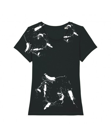 DOPASOWANY TSHIRT DAMSKI CZARNY
