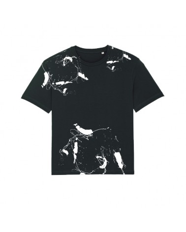 TSHIRT LUŹNY UNISEX CZARNY