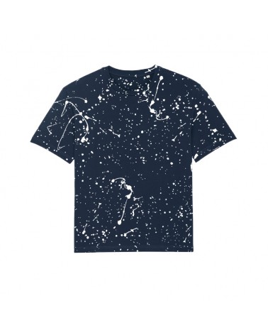 TSHIRT LUŹNY UNISEX GRANATOWY