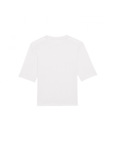 TSHIRT LUŹNY DAMSKI BIAŁY
