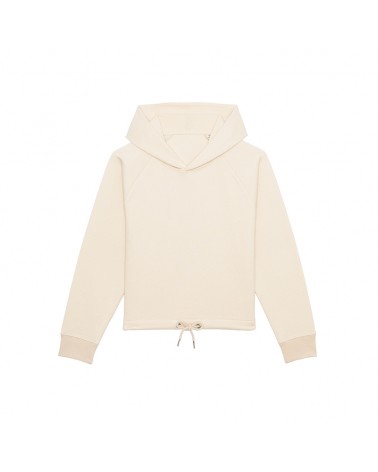 WOMEN CROPPED HOODIE MEDIUM FIT OFF WHITE