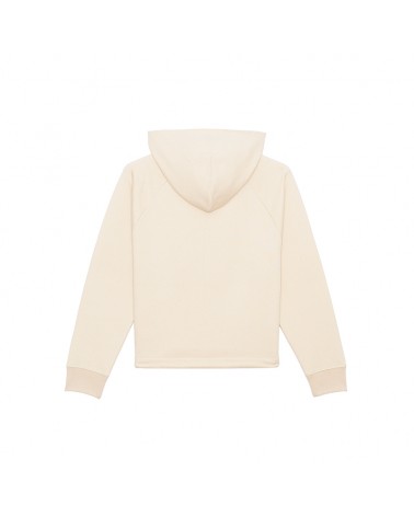 WOMEN CROPPED HOODIE MEDIUM FIT OFF WHITE