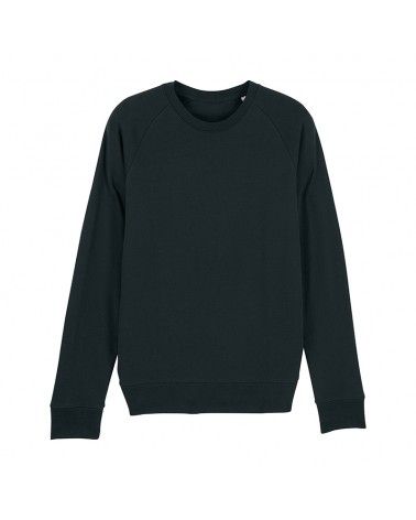MEN CREW NECK SWEATSHIRT FITTED BLACK