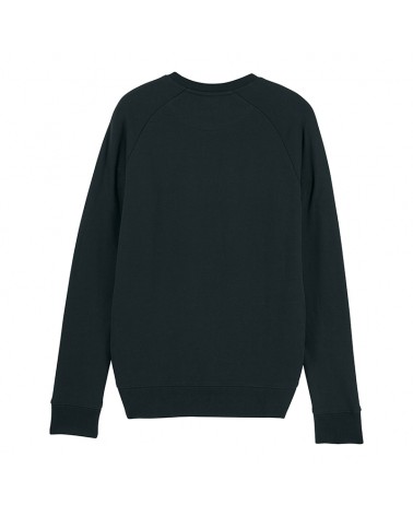 MEN CREW NECK SWEATSHIRT FITTED BLACK
