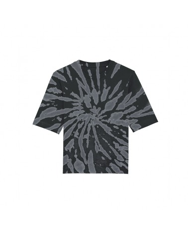 TSHIRT LUŹNY DAMSKI CZARNY