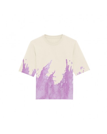 TSHIRT LUŹNY DAMSKI BEŻOWY