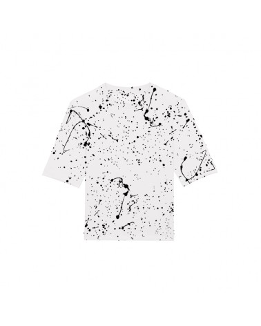 TSHIRT LUŹNY DAMSKI BIAŁY