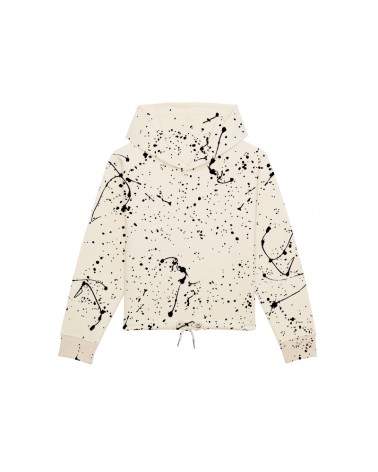 WOMEN CROPPED HOODIE MEDIUM FIT OFF WHITE