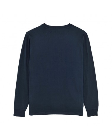 LONGSLEEVE MEDIUM FIT UNISEX ZE ŚCIĄGACZEM GRANATOWY
