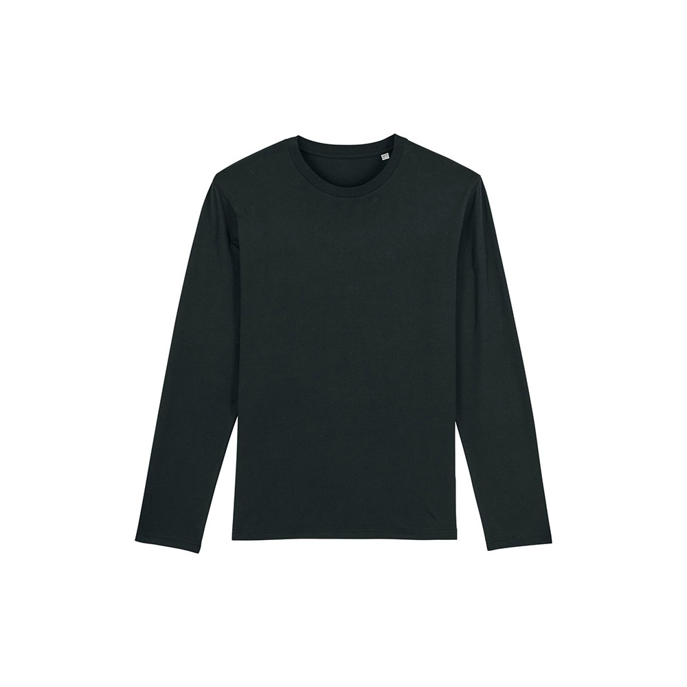 KOSZULKA LONGSLEEVE MEDIUM FIT MĘSKA CZARNA