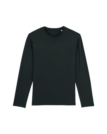 KOSZULKA LONGSLEEVE MEDIUM FIT MĘSKA CZARNA