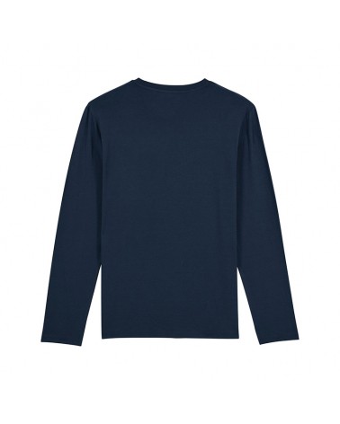 KOSZULKA LONGSLEEVE MEDIUM FIT MĘSKA GRANATOWA