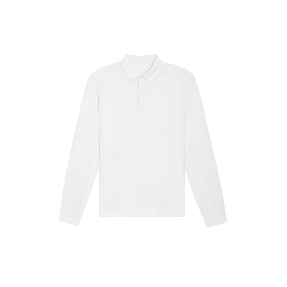POLO LONGSLEEVE UNISEX BIAŁE