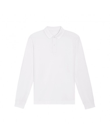 POLO LONGSLEEVE UNISEX BIAŁE