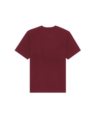 DŁUGI LUŹNY TSHIRT UNISEX BORDO