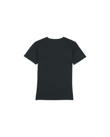 TSHIRT MĘSKI W SEREK LEKKO DOPASOWANY CZARNY