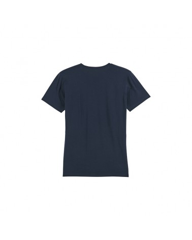 TSHIRT MĘSKI W SEREK LEKKO DOPASOWANY GRANATOWY
