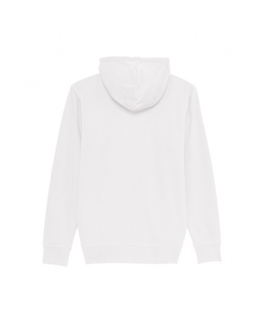 LEKKO DOPASOWANA BLUZA ROZPINANA UNISEX BIAŁY