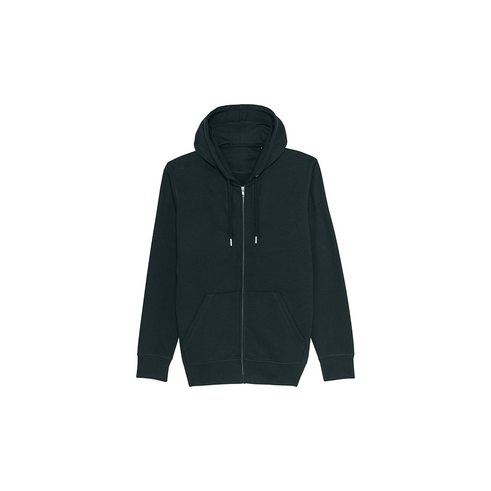 LEKKO DOPASOWANA BLUZA ROZPINANA UNISEX CZARNY