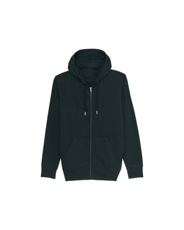 LEKKO DOPASOWANA BLUZA ROZPINANA UNISEX CZARNY
