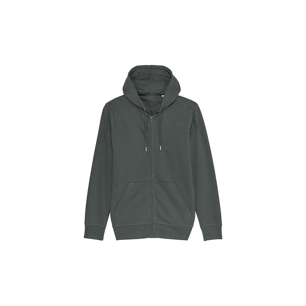 LEKKO DOPASOWANA BLUZA ROZPINANA UNISEX ANTRACYT LEKKO DOPASOWANA BLUZA ROZPINANA UNISEX ANTRACYT