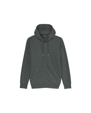 LEKKO DOPASOWANA BLUZA ROZPINANA UNISEX ANTRACYT