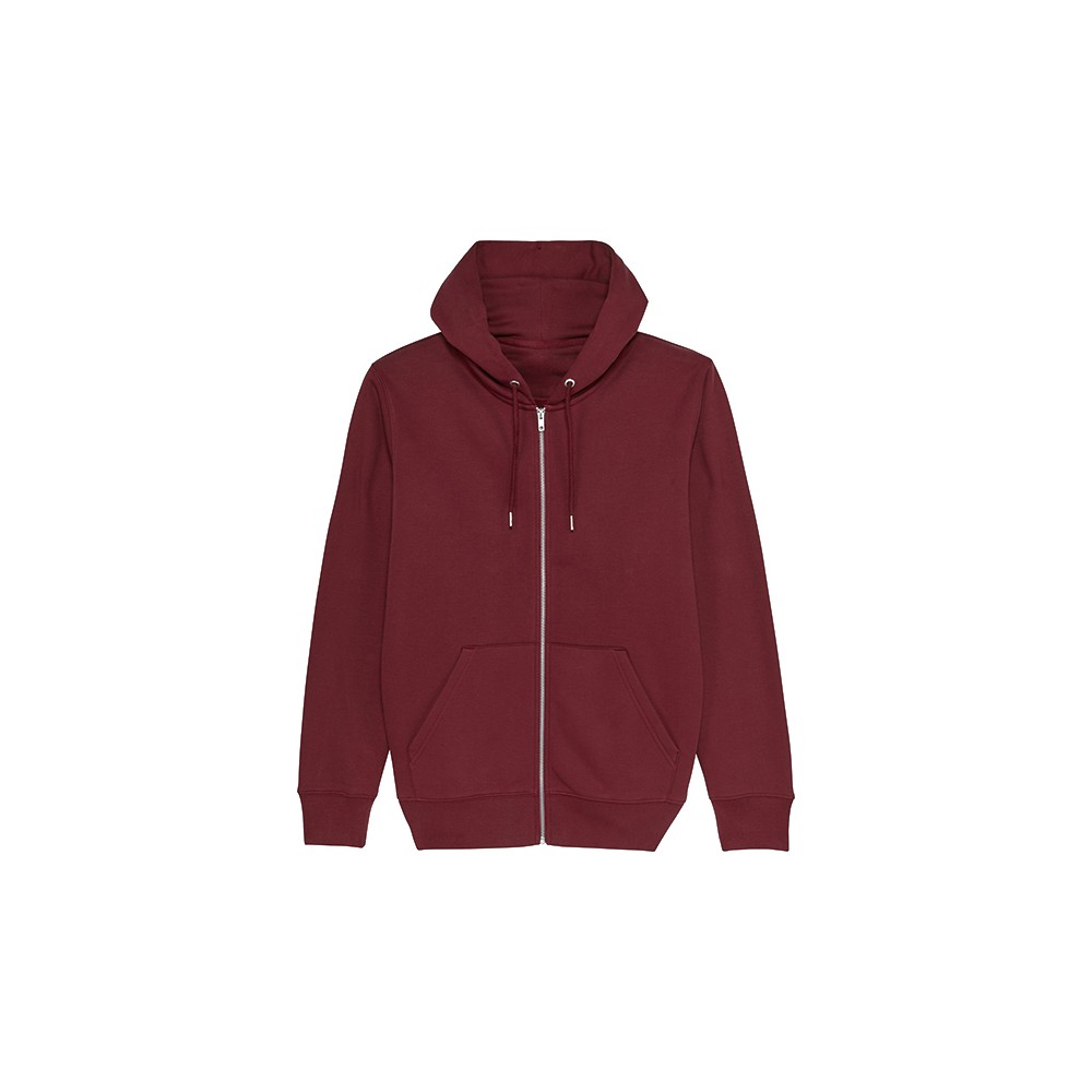 LEKKO DOPASOWANA BLUZA ROZPINANA MĘSKA BORDO LEKKO DOPASOWANA BLUZA ROZPINANA MĘSKA BORDO