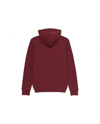 LEKKO DOPASOWANA BLUZA ROZPINANA MĘSKA BORDO