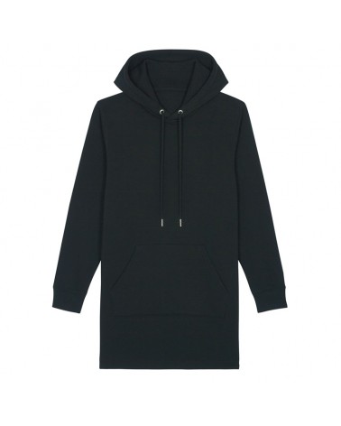 THE WOMEN'S HOODIE DRESS BLACK